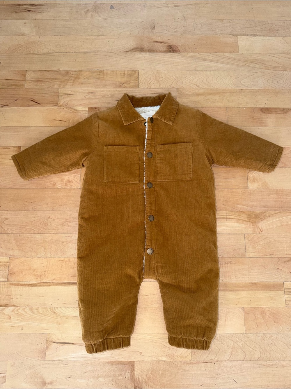 Rylee + Cru Corduroy Sherpa Lined Baby Jumpsuit 6-12 months